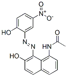 CAS 登录号：22873-89-8， N-[7-羟基-8-[(2-羟基-5-硝基苯基)偶氮]-1-萘基]-乙酰胺