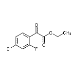 结构式 CAS# 228998-72-9, 乙基(4-氯-2-氟苯基)(氧代)乙酸酯