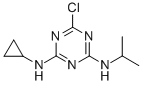 structure of CAS# 22936-86-3, Cyprazine;6-Chloro-N'-Cyclopropyl-N-Isopropyl-1,3,5-Triazine-2,4-Diamine;[4-Chloro-6-(Isopropylamino)-S-Triazin-2-Yl]-Cyclopropyl-Amine;1,3,5-Triazine-2,4-Diamine, 6-Chloro-N-Cyclopropyl-N'-(1-Methylethyl)-
