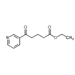 structure of CAS# 22971-47-7, Ethyl 5-Oxo-5-(3-Pyridinyl)Pentanoate;ethyl 5-oxo-5-(3-pyridyl)valerate