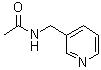 structure of CAS# 22977-34-0, N-(3-Pyridinylmethyl)Acetamide;3-(Acetamidomethyl)Pyridine;3-[(Acety<wbr>lamino)me<wbr>thyl]pyri<wbr>dine, N-(<wbr>Pyridin-3<wbr>-ylmethyl<wbr>)acetamide;Maybridge1_000158