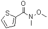 structure of CAS# 229970-94-9, N-Methoxy-N-Methyl-2-Thiophenecarboxamide;2-[Methoxy(methyl)carbamoyl]thiophene;MFCD03643923;N-methoxy-N-methyl-2-thienylcarboxamide