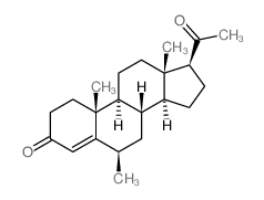 CAS#: 2300-06-3， (6beta)-6-Methyl-Pregn-4-ene-3,20-dione