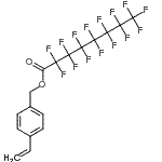 CAS#: 230295-06-4， 4-Vinylbenzyl Pentadecafluorooctanoate