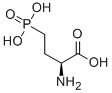 结构式 CAS# 23052-81-5, (2S)-2-氨基-4-膦酰-丁酸