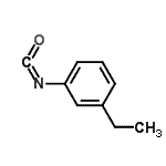 结构式 CAS# 23138-58-1, 1-乙基-3-异氰酸苯