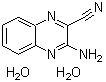 structure of CAS# 23190-84-3, 3-Amino-2-Quinoxalinecarbonitrile Dihydrate