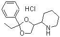 CAS#: 23239-37-4， (+)-2-(2-Ethyl-2-phenyl-1,3-dioxolan-4-yl)piperidine hydrochloride