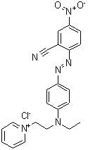 CAS#: 23258-43-7， 1-[2-[[4-[(2-Cyano-4-Nitrophenyl)Azo]Phenyl]Ethylamino]Ethyl]Pyridinium Chloride