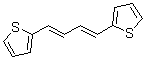 structure of CAS# 23354-93-0, 2,2'-[(1E,3E)-1,3-Butadiene-1,4-Diyl]Dithiophene;1,4-Di(2-thienyl)-1,3-butadiene