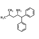 结构式 CAS# 233772-40-2, (2S)-4-甲基-1,1-二苯基-2-戊胺