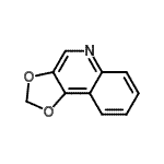 结构式 CAS# 234-21-9, [1,3]二氧杂环戊并[4,5-c]喹啉
