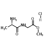 CAS#: 23404-09-3， Methyl L-Alanylglycinate Hydrochloride (1:1)