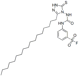 CAS#: 23455-88-1， 3-[[[(3-Heptadecyl-1,5-Dihydro-5-Thioxo-4H-1,2,4-Triazol-4-Yl)Amino]Carbonyl]Amino]Benzenesulphonyl Fluoride