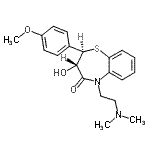 CAS 登录号：23515-44-8， (2R,3S)-5-[2-(二甲基氨基)乙基]-3-羟基-2-(4-甲氧基苯基)-2,3-二氢-1,5-苯并硫氮杂卓-4(5H)-酮