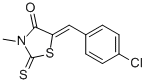 CAS#: 23517-83-1， 5-[1-(4-Chloro-Phenyl)-Meth-(Z)-Ylidene]-3-Methyl-2-Thioxo-Thiazolidin-4-One
