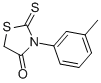 structure of CAS# 23522-38-5, 3-(3-Methylphenyl)-2-Sulfanylidene-Thiazolidin-4-One;3-(3-Methylphenyl)-2-Thioxo-Thiazolidin-4-One;3-(3-Methylphenyl)-2-Thioxo-4-Thiazolidinone;Nsc32124