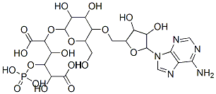 CAS#: 23526-02-5， 2-[5-[[5-(6-Aminopurin-9-Yl)-3,4-Dihydroxy-Oxolan-2-Yl]Methoxy]-3,4-Dihydroxy-6-(Hydroxymethyl)Oxan-2-Yl]Oxy-3,5-Dihydroxy-4-Phosphonooxy-Hexanedioic Acid