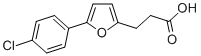 结构式 CAS# 23589-02-8, 3-[5-(4-氯-苯基)-呋喃-2-基]-丙酸