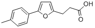 structure of CAS# 23589-06-2, 3-(5-p-Tolyl-Furan-2-Yl)-Propionic Acid;3-[5-(4-Methylphenyl)-2-Furyl]Propanoate;3-[5-(4-Methylphenyl)-2-Furyl]Propionate;Zinc00302706