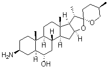 CAS#: 23656-00-0， (25R)-3beta-Amino-5alpha-Spirostan-6alpha-Ol