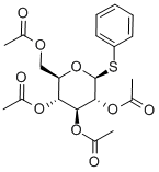 结构式 CAS# 23661-28-1, 苯基 2,3,4,6-四-O-乙酰基-1-硫代-beta-D-吡喃葡萄糖苷