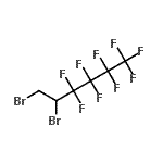 structure of CAS# 236736-19-9, 5,6-Dibromo-1,1,1,2,2,3,3,4,4-Nonafluorohexane;1,2-Dibromo-1H,1H,2H-perfluorohexane;1,2-Dibromo-2-(perfluoro-n-butyl)rthane;1,2-Dibromo-3,3,4,4,5,5,6,6,6-nonafluorohexane 97%