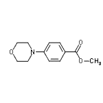 结构式 CAS# 23676-05-3, 甲基4-(4-吗啉基)苯甲酸酯