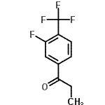 结构式 CAS# 237761-78-3, 1-[3-氟-4-(三氟甲基)苯基]-1-丙酮