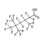 结构式 CAS# 238403-51-5, 2,2,3,4,4,6,6,6-八氟-3,5,5-三(三氟甲基)己酸