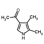 structure of CAS# 2386-31-4, 1-(4,5-Dimethyl-1H-Pyrrol-3-Yl)Ethanone;1-(4,5-dimethyl-1H-pyrrol-3-yl)ethanone