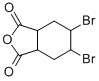 structure of CAS# 23893-84-7, 4,5-Dibromohexahydrophthalic Anhydride;5,6-Dibromo-3A,4,5,6,7,7A-Hexahydroisobenzofuran-1,3-Dione;5,6-Dibromo-3A,4,5,6,7,7A-Hexahydroisobenzofuran-1,3-Quinone;Zero/008627