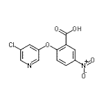 CAS#: 239081-09-5， 2-[(5-Chloro-3-Pyridinyl)Oxy]-5-Nitrobenzoic Acid