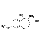 CAS#: 23983-57-5， 6-Amino-2-Methoxy-6,7,8,9-Tetrahydro-5H-Benzo[7]Annulen-5-Ol Hydrochloride (1:1)