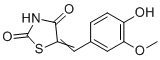 CAS#: 24044-50-6， 5-[(4-Hydroxy-3-methoxyphenyl)methylidene]-1,3-thiazolidine-2,4-dione