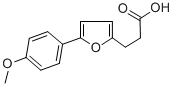 structure of CAS# 24098-77-9, 3-[5-(4-Methoxy-Phenyl)-Furan-2-Yl]-Propionic Acid;3-[5-(4-Methoxyphenyl)-2-Furyl]Propanoate;3-[5-(4-Methoxyphenyl)-2-Furyl]Propionate;Zinc00304112