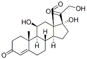 CAS 登录号：2410-60-8， (11b)-11,17,21-三羟基-3,20-二氧代-孕甾-4-烯-18-醛