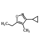 CAS#: 24106-63-6， 3-Cyclopropyl-5-Ethyl-4-Methyl-1,2-Oxazole