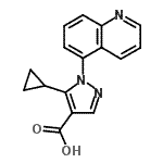 CAS#: 241798-75-4， 5-Cyclopropyl-1-(5-Quinolinyl)-1H-Pyrazole-4-Carboxylic Acid