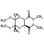 structure of CAS# 241811-65-4, Dimethyl (2S,3S,5S,6S)-5,6-Dimethoxy-5,6-Dimethyl-1,4-Dioxane-2,3-Dicarboxylate