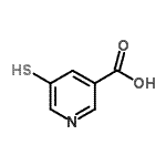 CAS#: 24242-21-5， 5-Sulfanylnicotinic Acid