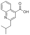 structure of CAS# 24260-31-9, 2-(2-Methylpropyl)-4-Quinolinecarboxylicacid
