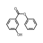 structure of CAS# 24262-63-3, Phenyl 3-Hydroxybenzoate;PHENYL3-HYDROXYBENZOATE