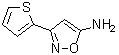 structure of CAS# 243448-17-1, 3-(2-Thienyl)-1,2-Oxazol-5-Amine;3-(2-thienyl)isoxazole-5-ylamine;3-(thiophen-2-yl)-1,2-oxazol-5-amine;3-(THIOPHEN-2-YL)ISOXAZOL-5-AMINE