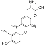 CAS#: 24359-14-6， O-[4-Hydroxy-3-(125I)Iodophenyl]-3,5-Di(125I)Iodo-L-Tyrosine