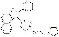 CAS#: 24365-61-5， 1-[2-[4-(2-Phenylnaphtho[2,1-b]Furan-1-Yl)Phenoxy]Ethyl]Pyrrolidine