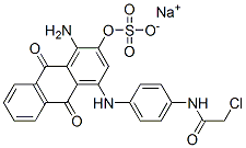 CAS#: 24448-60-0， Sodium 1-Amino-4-[4-(2-Chloroacetamido)Anilino]-9,10-Dihydro-9,10-Dioxoanthracene-2-Sulphate
