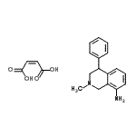 CAS#: 24524-90-1， 2-Methyl-4-Phenyl-1,2,3,4-Tetrahydro-8-Isoquinolinamine (2Z)-2-Butenedioate (1:1)