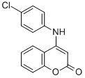 结构式 CAS# 24526-89-4, 4-(4-氯苯胺基)-2H-苯并吡喃-2-酮