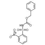 structure of CAS# 245365-64-4, Benzyl [(2-Nitrophenyl)Sulfonyl]Carbamate;N-Carbobenzoxy-2-nitrobenzenesulfonamide;N-Cbz-2-nitrobenzenesulfonamide